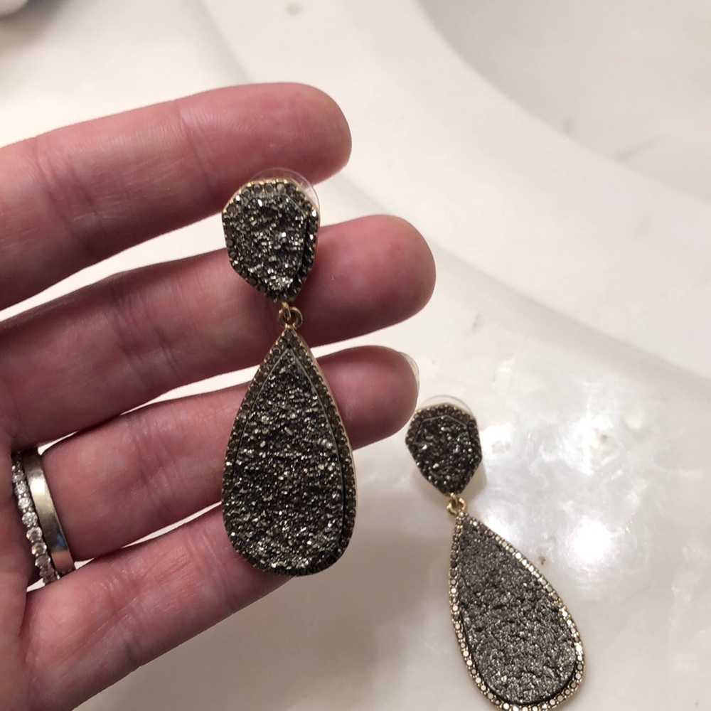 Bauble Bar (Drusy type) Earrings - Picture 2 of 3